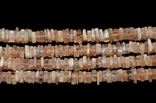 Natural Sunstone Smooth Heishi Shape Beadss,4-6mm Heishi Square Flat Thin Beads,16 inch long strand smooth SUNSTONE heishi beads, gemstone