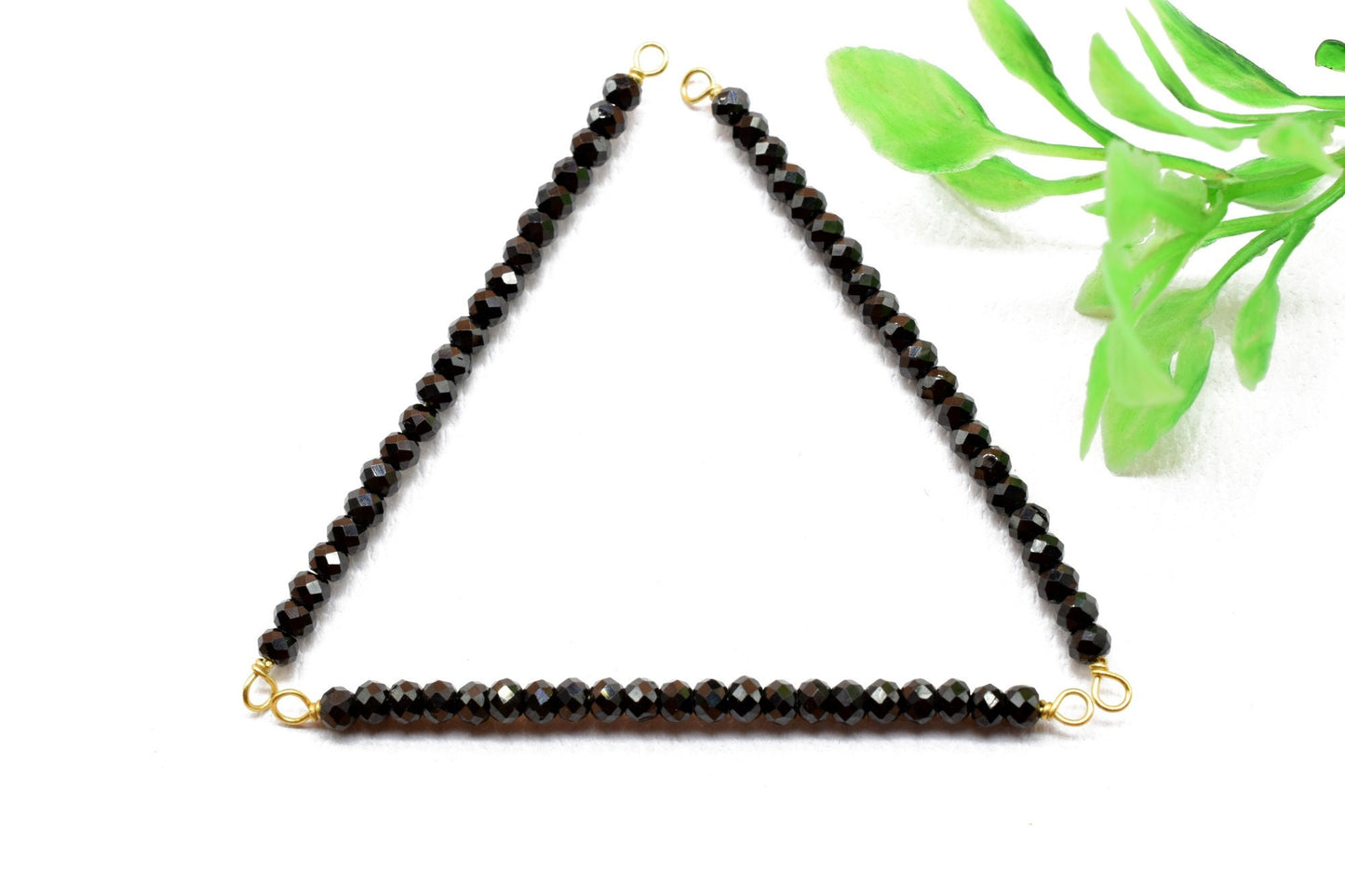 Black Onyx Bar Pendant,Necklace Connector,Beaded Bar Necklace,Bridal Jewelry,Dainty Necklace,Black Onyx jewellery,onyx Pendant,Mom's Gift