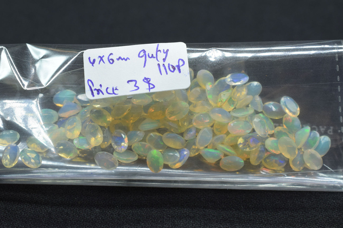 Natural Ethiopian opal 4x6mm Oval Faceted Gemstone,Ethiopian Opal Rainbow Fire Opal,Loose opal gemstone,AAA grade opal,October birthstone,