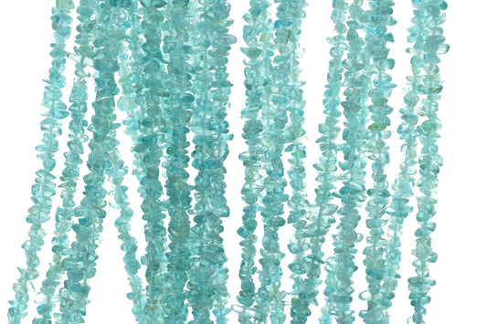Apatite Chip Beads Strand,Apatite Chips String Gems Chips Strand Ocean Green,Natural Sky Blue Nugget Bead, Gemstone Mineral,Semi Transparent