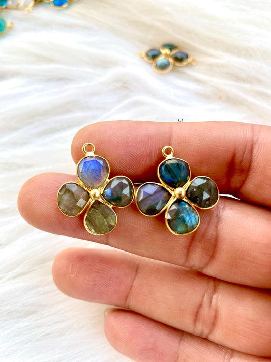 Labradorite Gemstone Pendant,jewelry Component,Heart Shape Pendant,Labradorite Bezel Charms,Jewelry Making Supply,Birthstone Jeweelry,P123