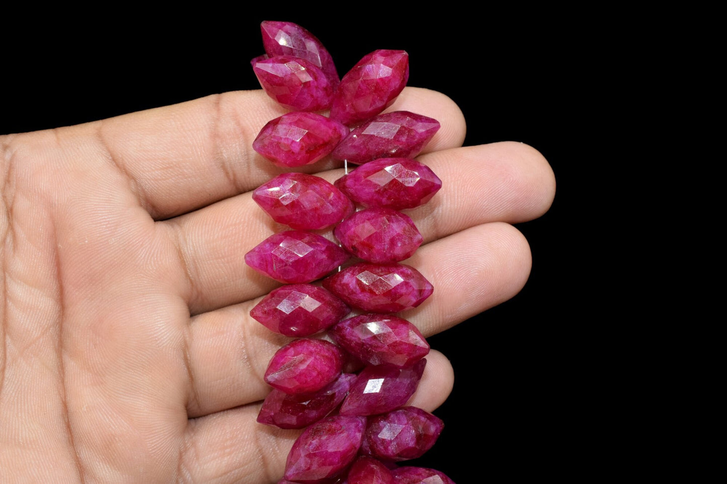 Ruby 10x25mm dew drop faceted beads,Fancy Cut Dew Drop Foxtail Briolette,Foxtail Briolette,Gemstone Dew Drop Beads,Ruby drops,Ruby jewelry