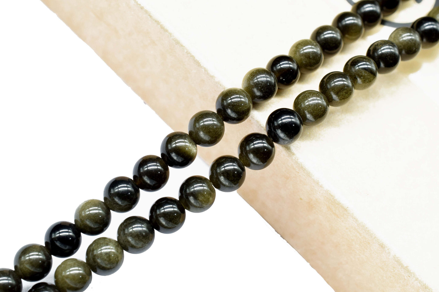 Natural Obsidian Beads, Smooth round beads, 6-7mm Round beads, Black color Beads, Obsidian Jewellery beads, Craft beads, Birthstone beads