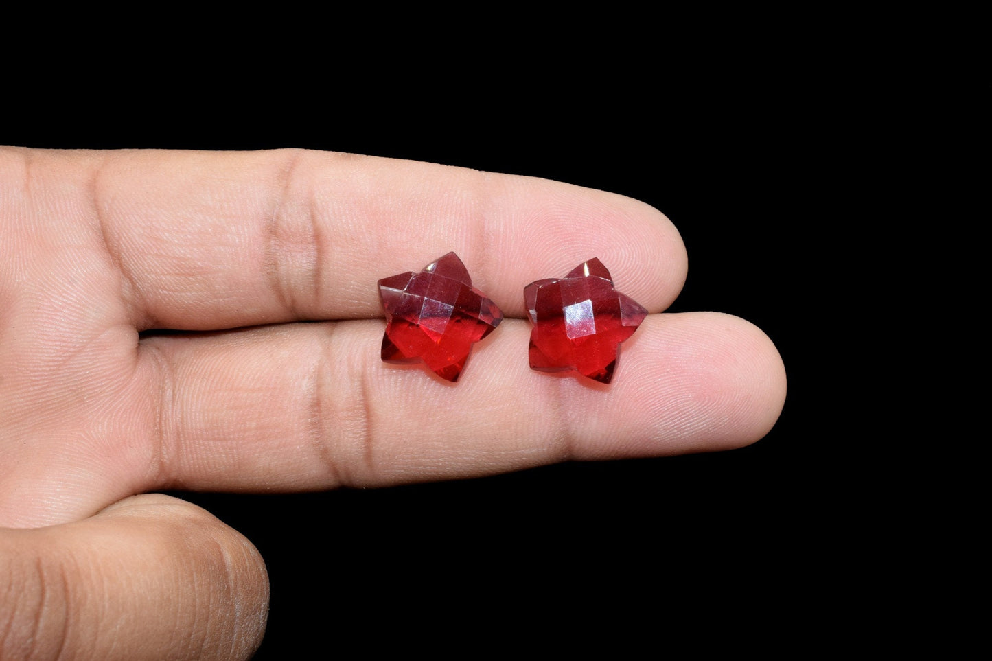 Pink Tourmaline 14mm carved star shape Briolettes,star shape Faceted Briolette,Gemstone,Hand Carved Briolette,Carving Gemstone,Carved stones