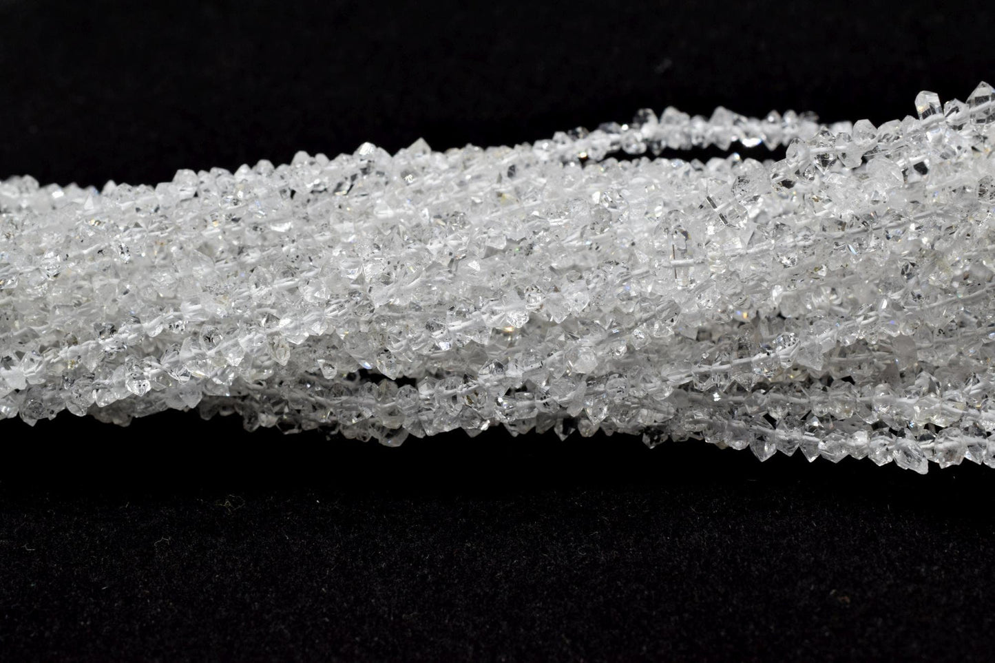 Sparkling Herkimer Diamond Quartz, Full Drill, Faceted Nuggets,Herkimer Diamond Nuggets stone,Herkimer jewelry making supplies and crafts