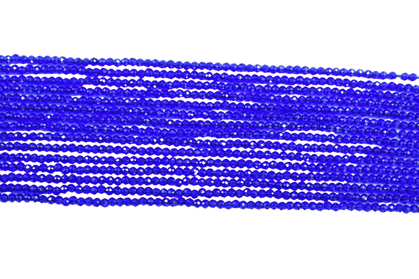 Blue Quartz Faceted Beads/Beads Strand/Jewerly Making Beads/2mm Blue Beads Strand/Loose Gemstone Beads/Rondelle Beads/Gift