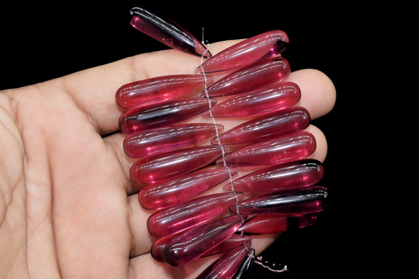 Pink Tourmaline Long drop 8x30mm smooth Briolettes,Smooth Pear Briolettes,Pink Tourmaline Tear Drops Briolette,Quartz Gemstone,Pink beads