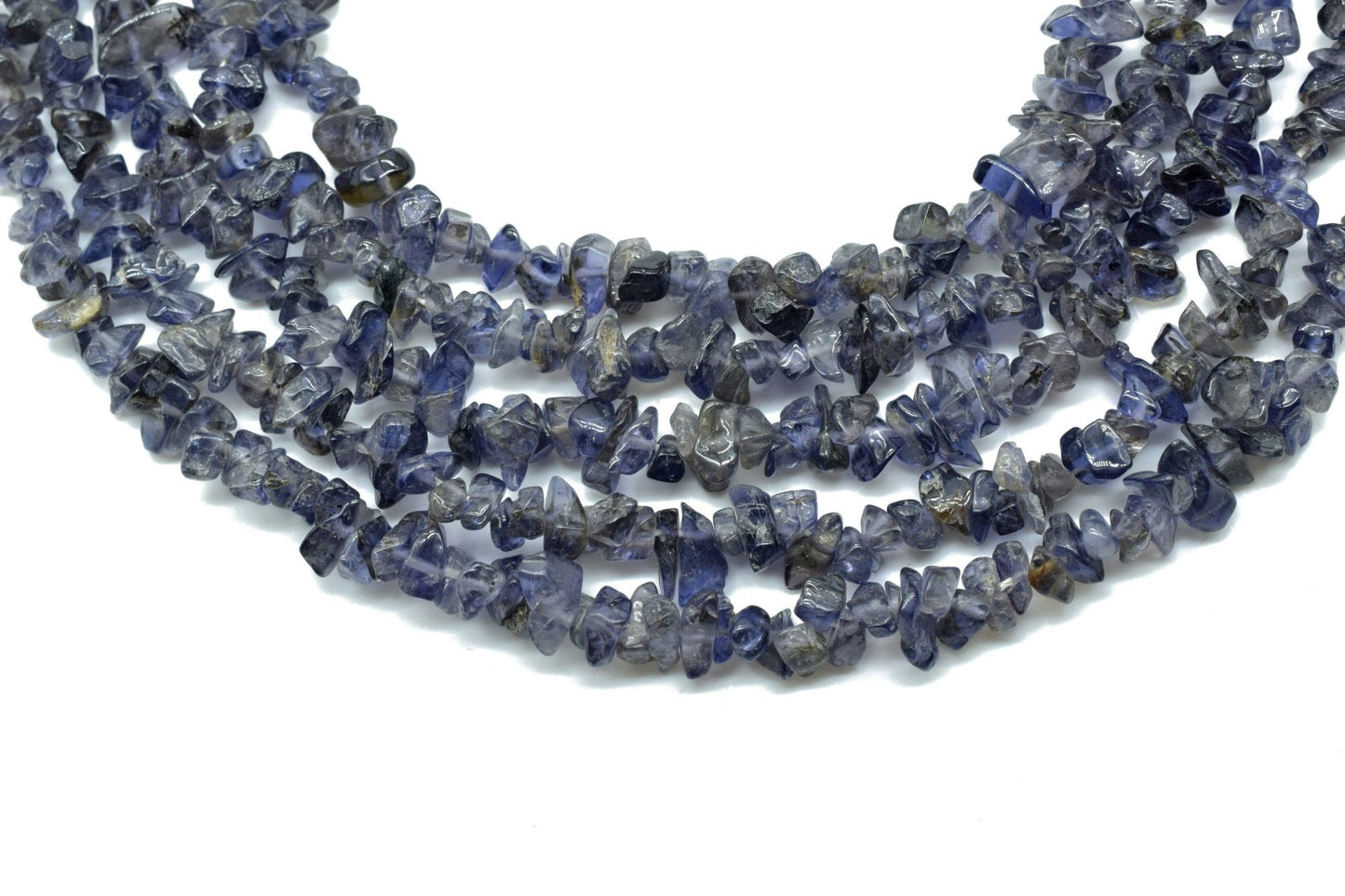 Natural Iolite Chip Beads Strand,Gemstone Chips,Jewelry Making Supply,Beading Supplies,Smooth Raw Gemstone Nuggets Chips,Iolite Uncut Beads