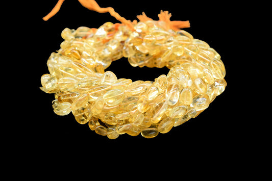 Natural Gemstone Nuggets Beads/Smooth Beads/Jewelry Making Craft/Citrine Nuggets Beads/Handmade Jewelry/Jewelry Component/B'day Gift