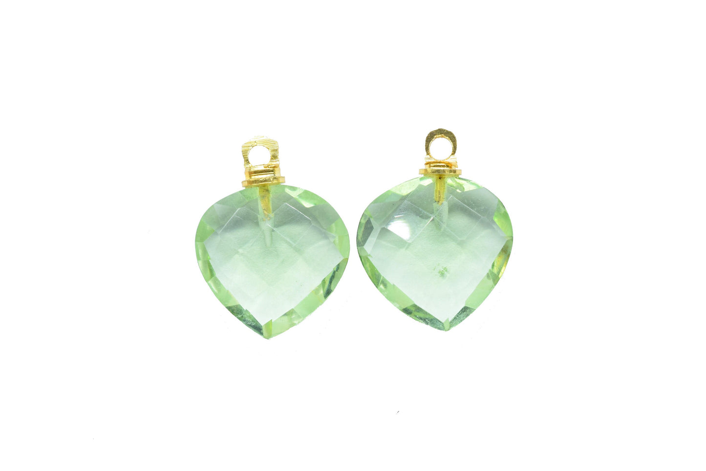 Mix Gemstone Faceted Pendants,Finding Link Pendant,Earring Jewelry component,Handmade Connector,Heart Shape Pendant,Craft Supplies Tools