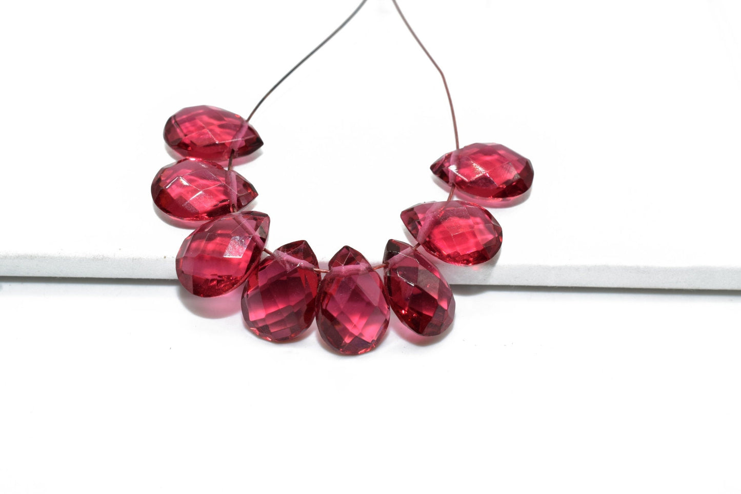 Pink Tourmaline teardrop briolettes,7x10mm Teardrop,Tourmaline Pear Briolettes Supplies,Craft Supplies,Tourmaline Micro Briolette Bead,