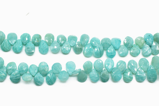 Amazonite Pear Shape Faceted Beads,Jewelry Making Craft,AAA Quality Amazonite Briolette,teardrop,Amazonite Beads,6x8 Amazonite pear shape