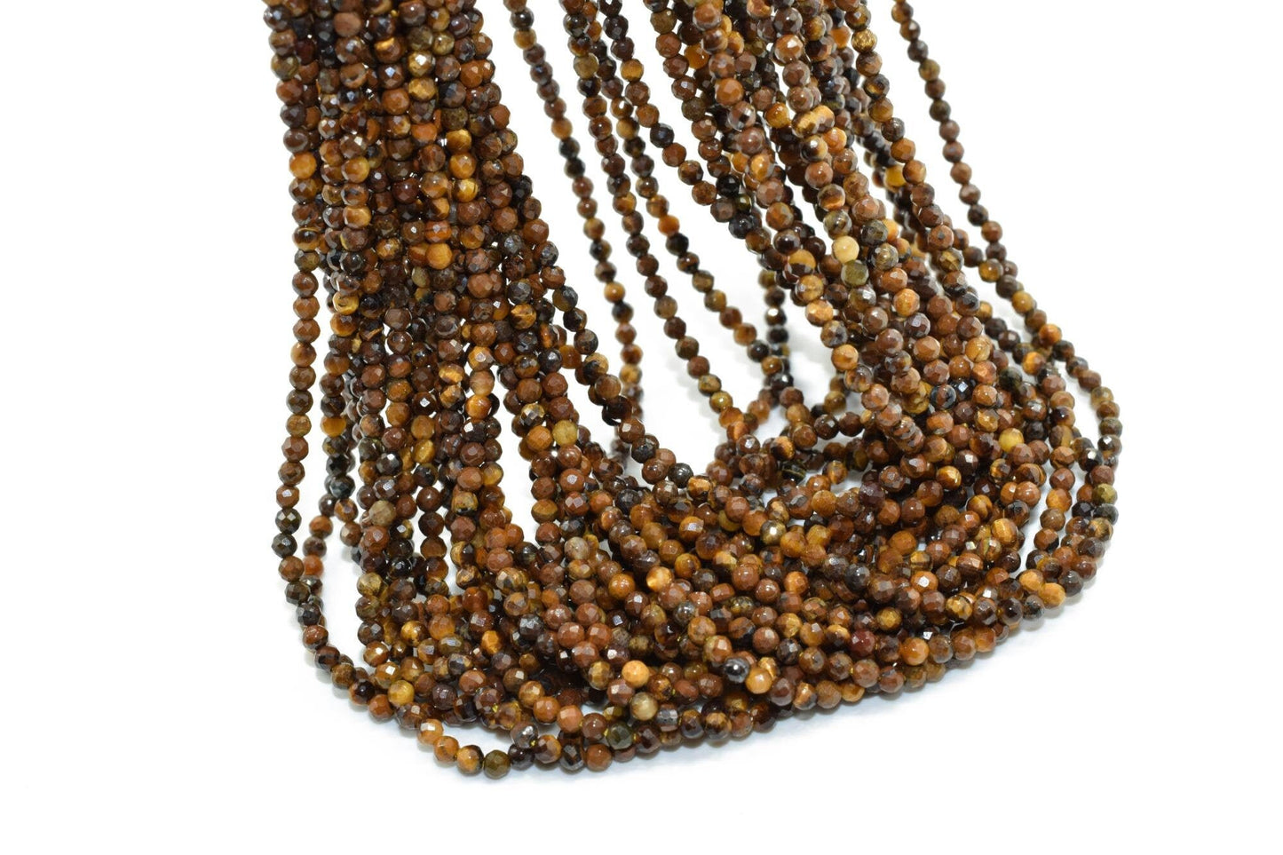 AAA Tiger Eye Faceted beads,Gemstone Rondelle Beads,Jewelry Making beads,Yellow Tiger beads,2-2.5mm beads,micro Faceted beads,13 inch strand