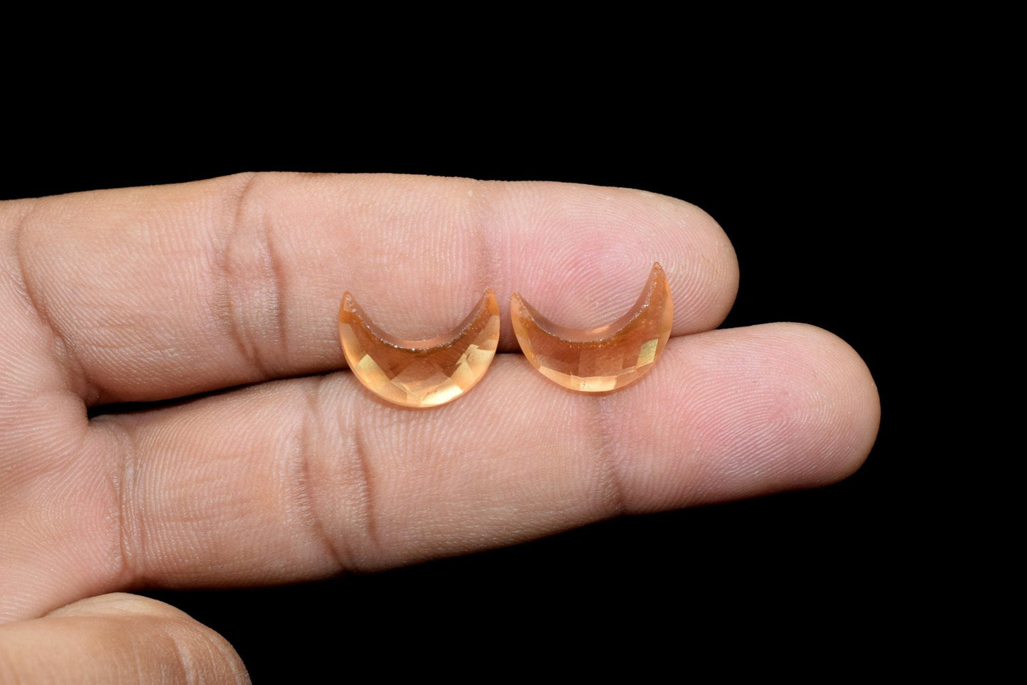 Citrine Faceted Briolette Crescent Moon Shape Beads, Citrine Crescent Moon Shape Beads, 15mm Size Beads,Citrine Faceted Beads, Citrine Beads