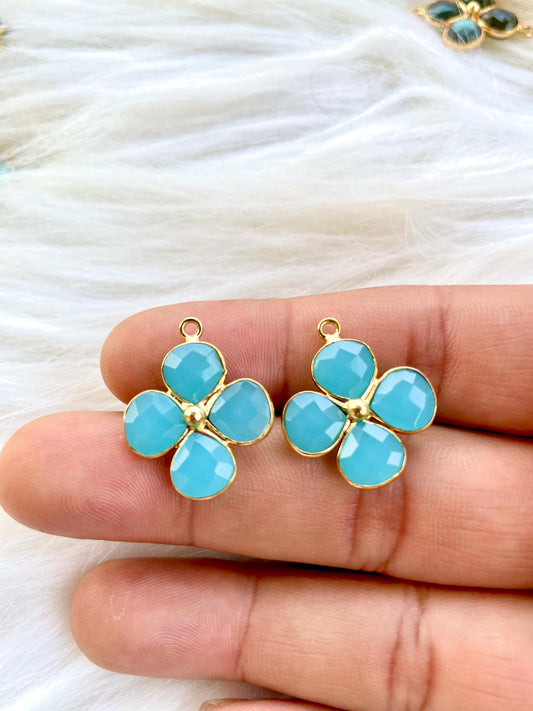 Peru Chalcedony Heart Shape Pendant,jewelry Component,Chalcedony Heart Shape connector,Chalcedony Bracelet Charm,Jewelry Making Supply,P123