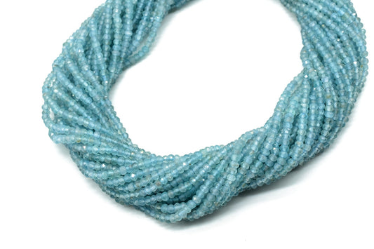 3mm Apatite Beads,Rondelle Faceted Beads,AAA Quality beads,Jewelry Making beads,Semi Precious Beads,sky blue Apatite beads,13'' beads strand