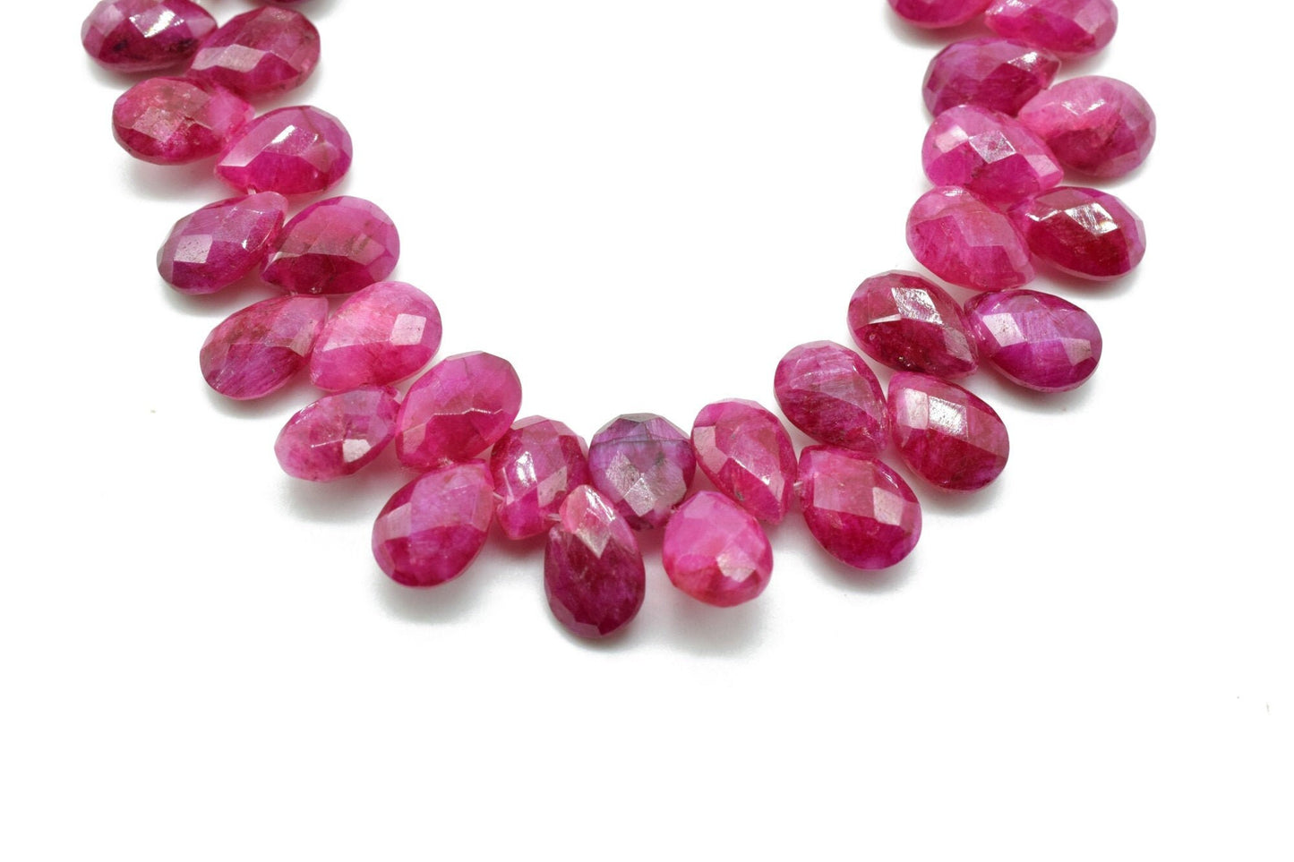 Natural Ruby Teardrop 7x10mm Briolettes,Ruby drilled Briolette,Super Finest Quality briolette,Natural Ruby briolettes,Wholesale briolettes