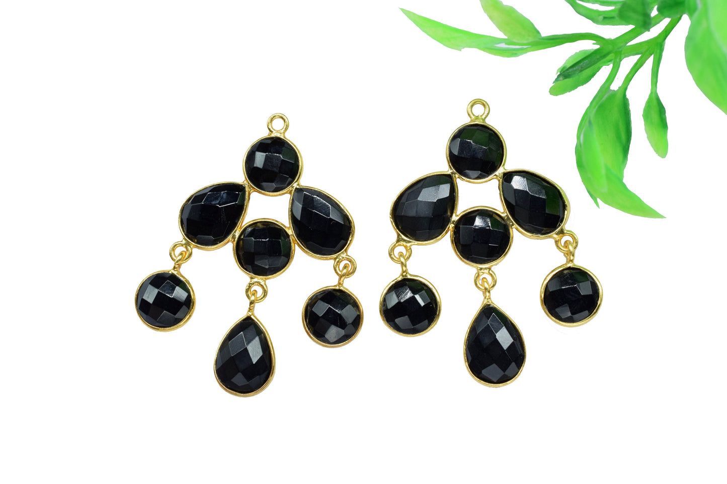 Chandelier Earring Connectors,Handmade Beads Jewelry,Boho Earrings,Components Earring,Findings Bezel Connectors,Station Link,Craft Supplies