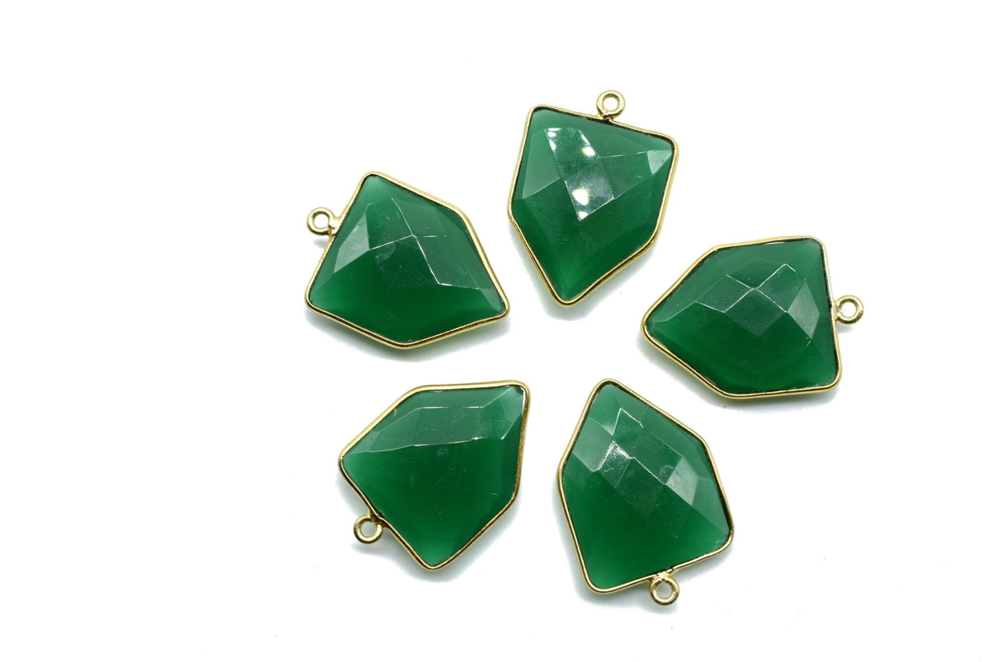 Green Onyx 17x22mm Bezel charm,Green Onyx fancy pendant,Green Onyx Gold Plated bezel,Gold Vermeil Bezel,jewelry making charms,Gold-Filled
