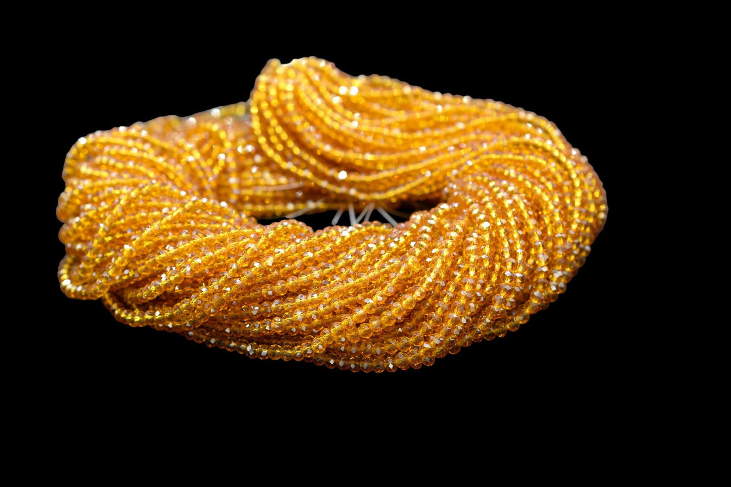 Citrine Quartz Faceted Beads/Loose Gesmstone Beads/Yellow Beads/Jewelry Making Beads/Rondelle Beads Citrine quartz Beads Strand/Beds Faceted