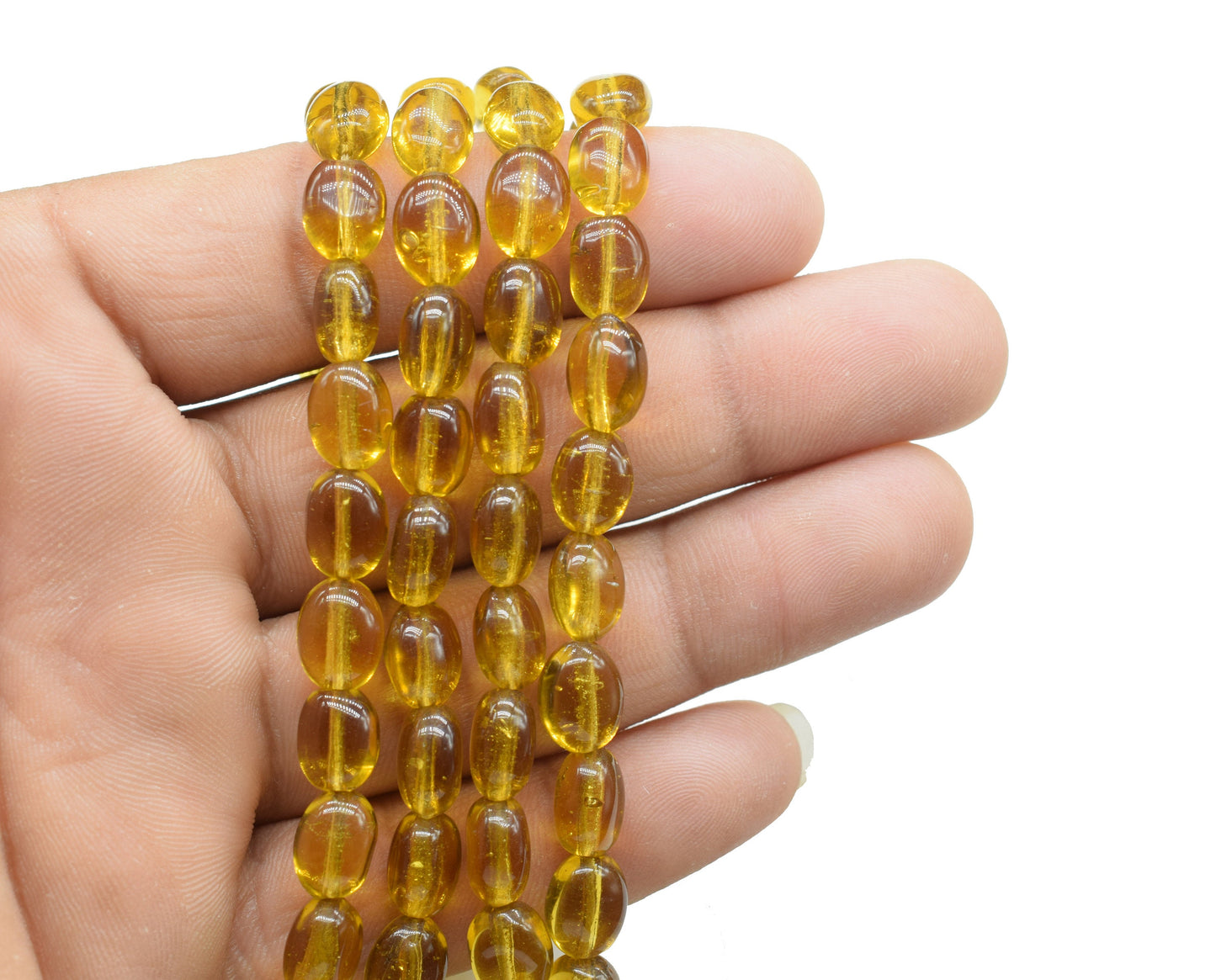 Citrine Smooth Oval Beads,Citrine Quartz Smooth Beads,Loose Beads for Jewelry Making,Citrine Plain Oval Beads,Citrine Smooth Nuggets Beads,