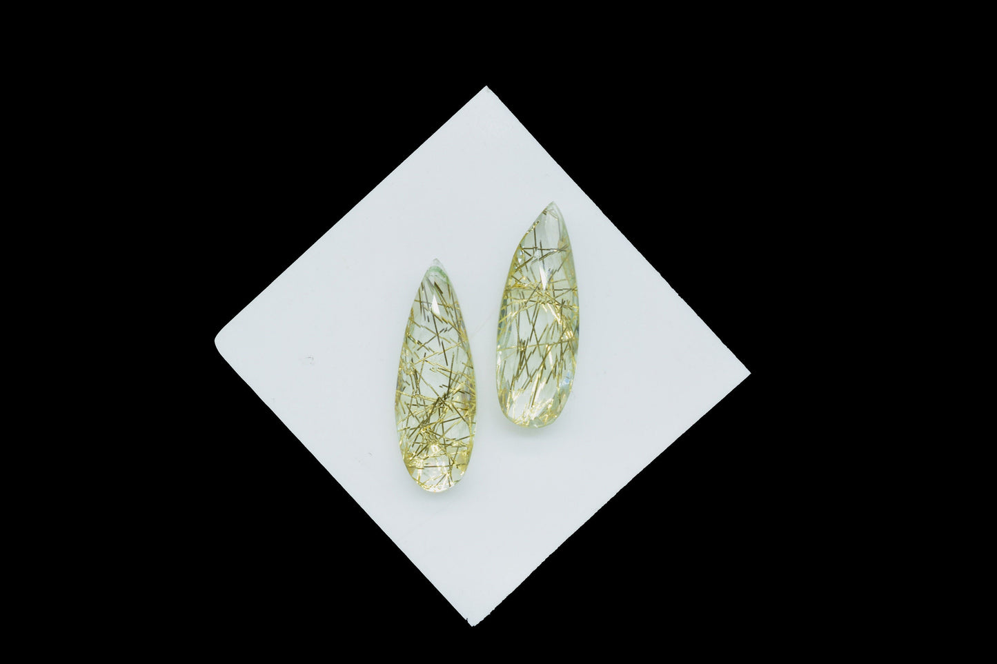 Golden Rutile Quartz Faceted 10X30mm Pear Shape Briolettes,Rutile Faceted Teardrop,Golden Rutilated Quartz Teardrop Briolettes,Gemstone Bead