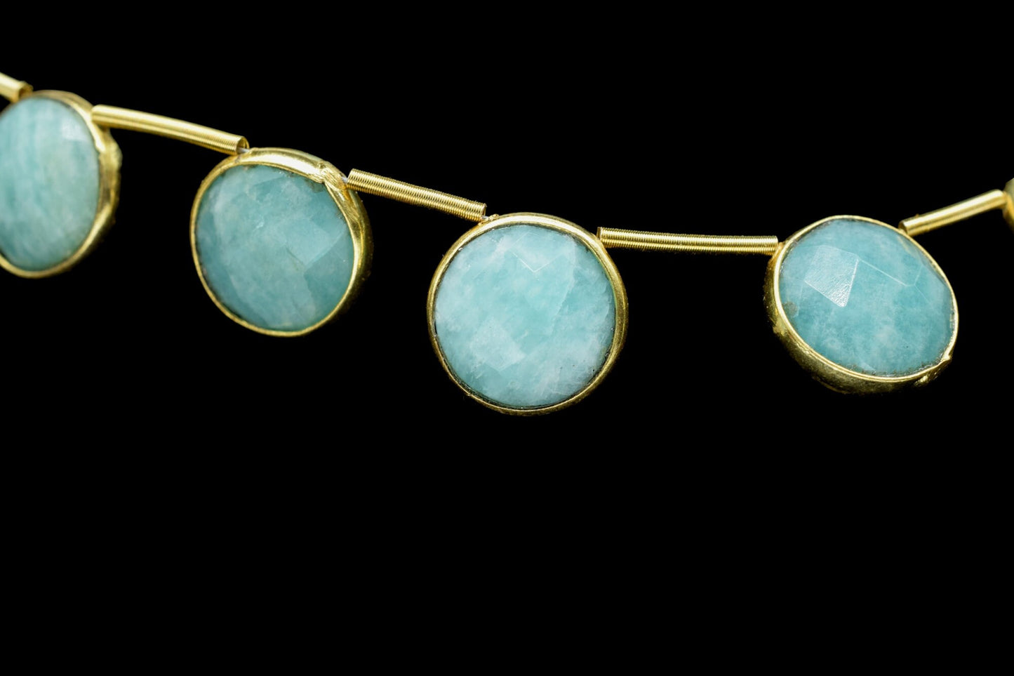 Amazonite 10mm Faceted Round Shape charms strand,Amazonite Brass drilled charms,Amazonite Round drill pendant,Amazonite strand