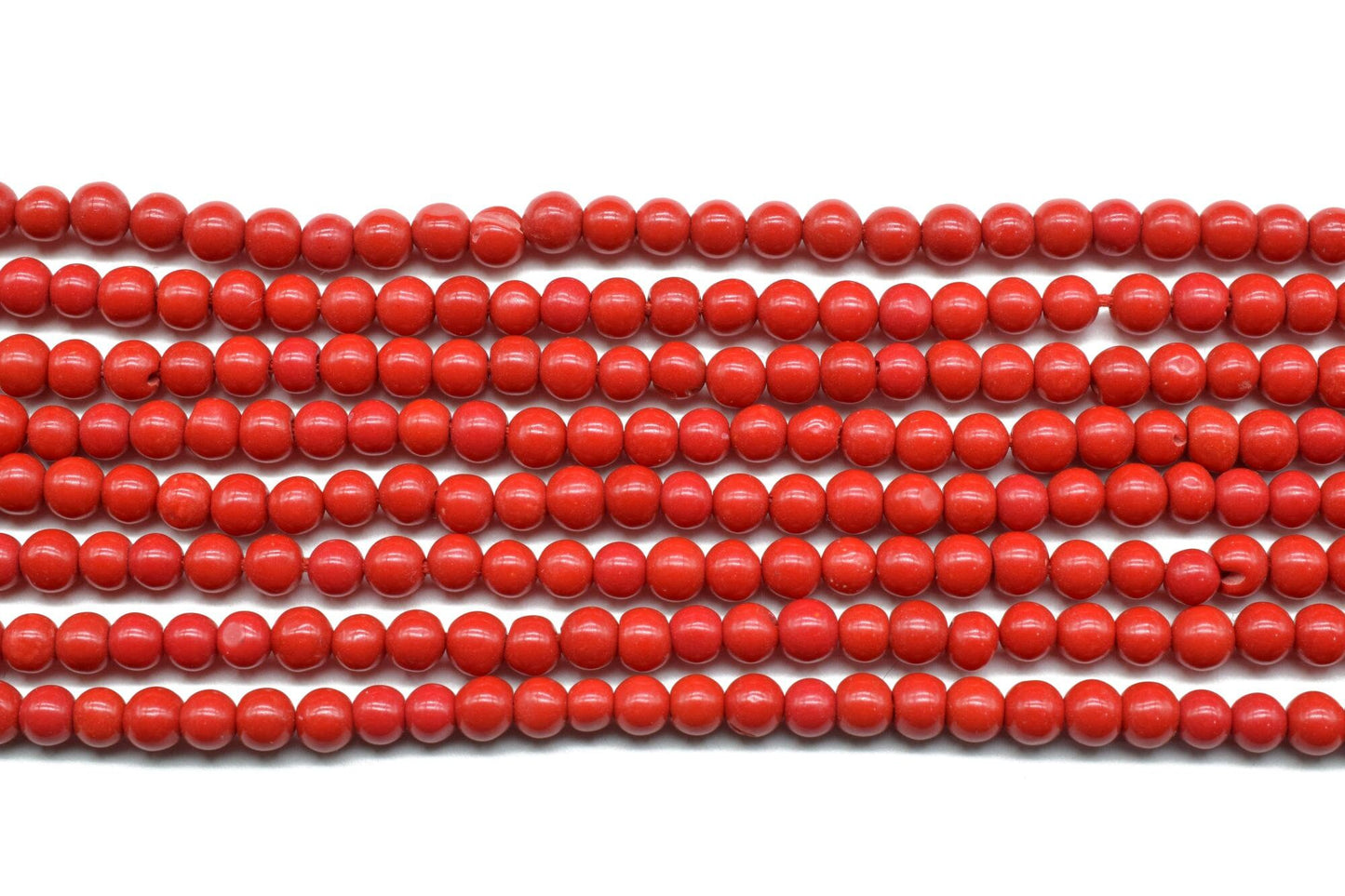 3mm Red Coral Smooth Round Beads,Red coral Beads Strand,Jewelry making beads,gemstone beads strand,red beads strand,red stone beads strand