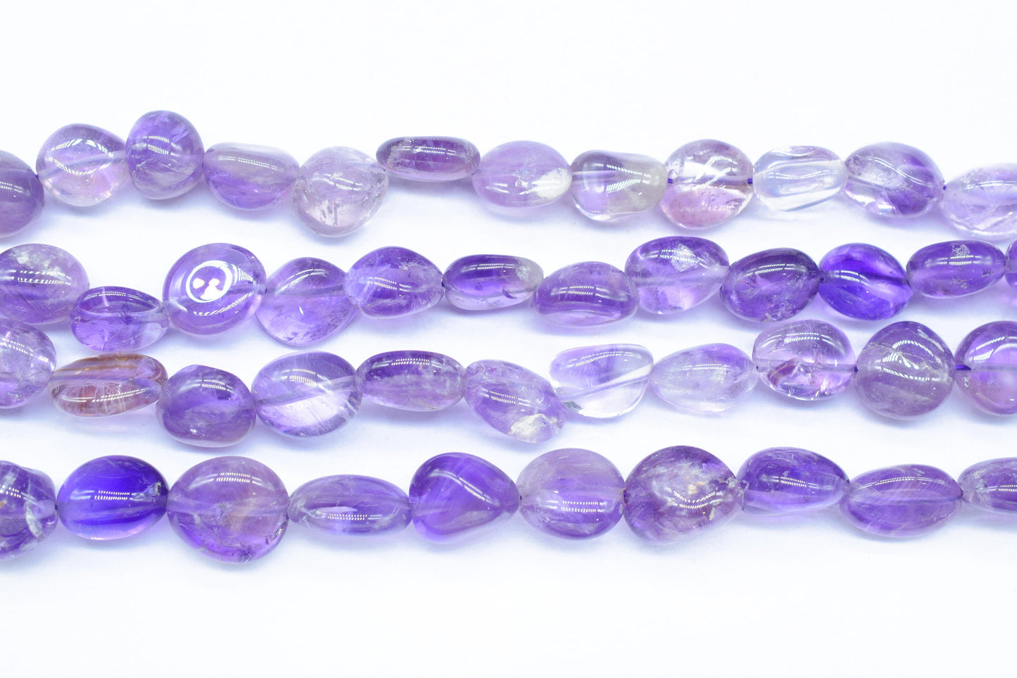Natural Gemstone Nuggets Beads/Smooth Beads/Jewelry Making Craft/Amethyst Nuggets Beads/Handmade Jewelry/Amethyst Jewelry/Gift