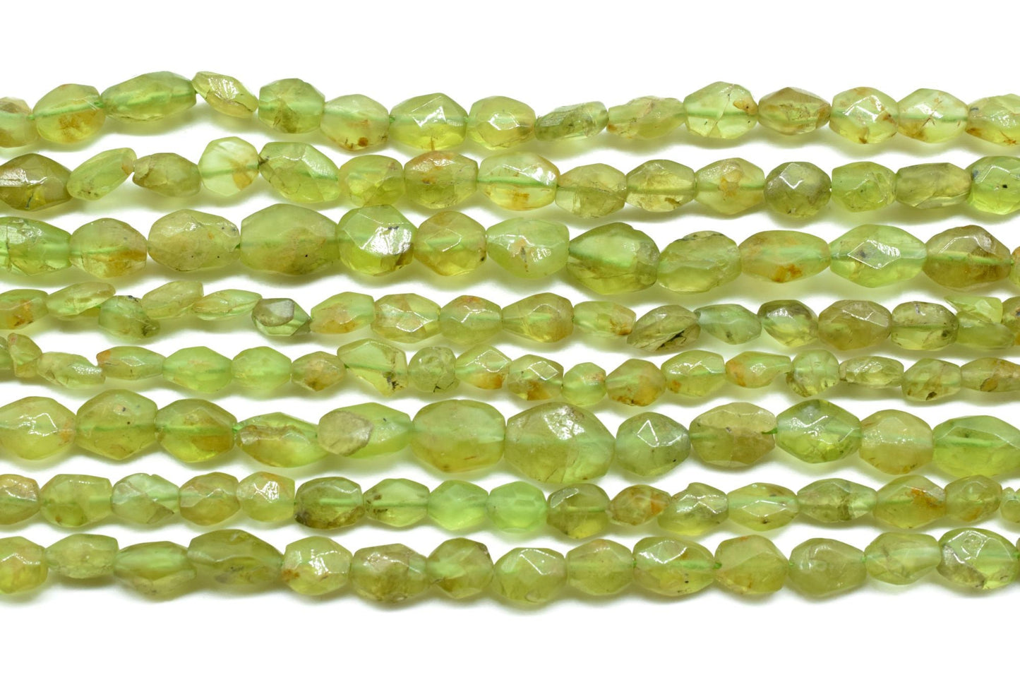 Natural Rare Green Peridot Faceted Oval Shape Beads Peridot Oval Beads Jewelry Making Oval Beads,Full 13 inch strand,Peridot Oval Beads