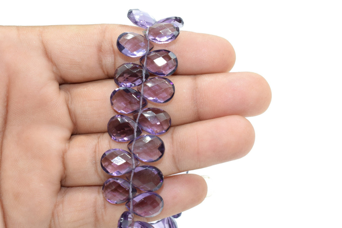 Amethyst Quartz 9x13mm briolette,Green Amethyst Quartz Faceted Almond Pear Beads,AAA Quality Green Amethyst Briolettes,9x13mm brioletts,bead