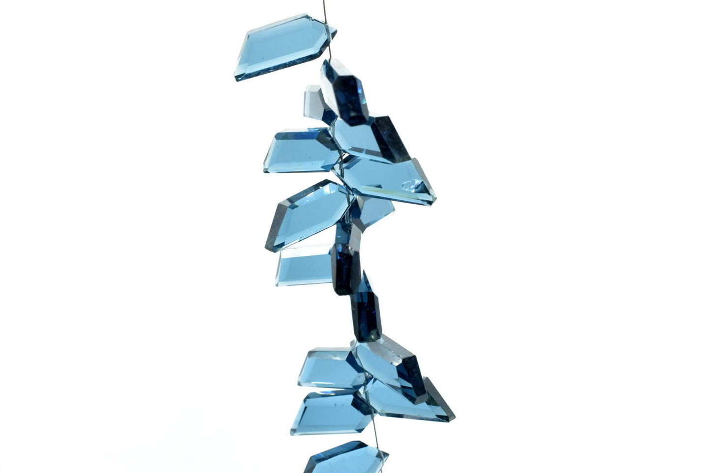 Navy Blue Chalcedony Fancy shape briolette,Blue Chalcedony Briolettes,Blue Chalcedony faceted bead, Gemstone Briolette,jewelry making supply