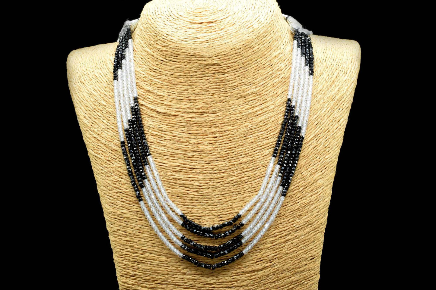 5 String Of Multi stone semi precious 3mm beads Necklace,Multi Zircon Necklace olive Traditional necklace- Gemstone Precious Necklace