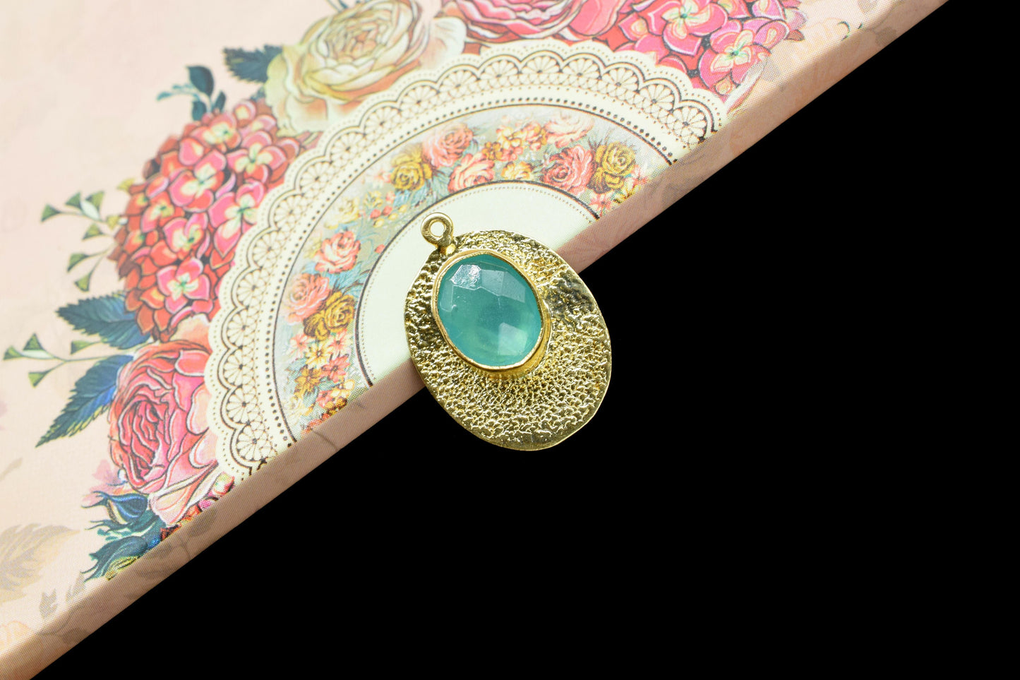 Aqua Chalcedony Pendants,Matt Pendant Charms,Oval Shape Gemstone Pendant jewelry,Finding Jewelry,Finding Oval Component Handmade Connector