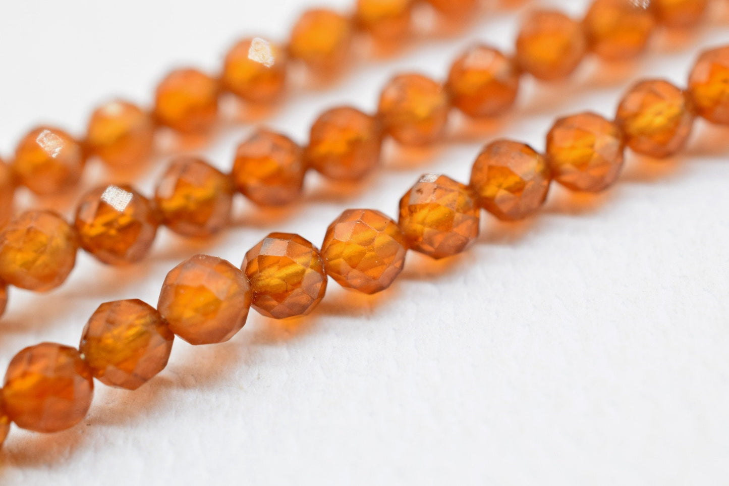 Hessonite garnet Bar Pendant,Double Loop Connector,Wire Wrapped Beads Pendant,3mm Hessonite beaded Pendant,Necklace Making Supply,Hessonite