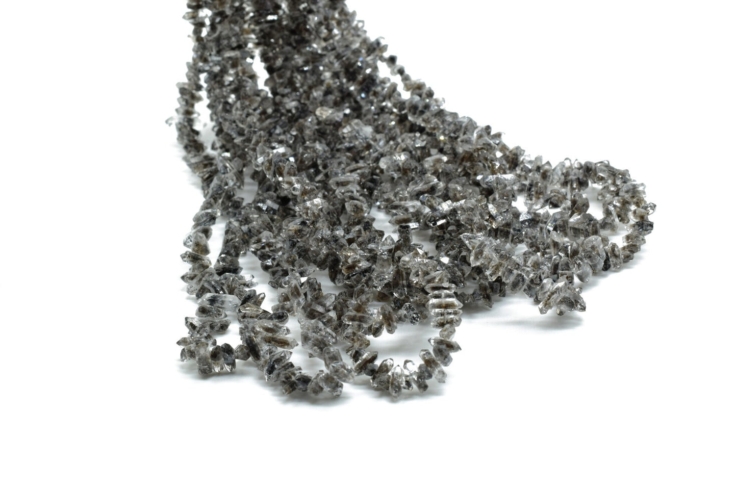 Sparkling Herkimer Black Diamond Quartz, Full Drill, Faceted Nuggets,Herkimer Diamond Nuggets stone,Herkimer jewelry making supplies crafts