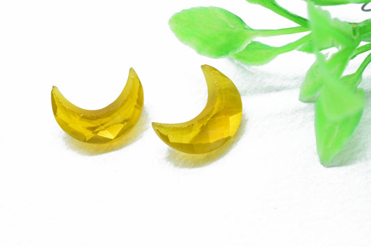Citrine Faceted Briolette Crescent Moon Shape Beads, Citrine Crescent Moon Shape Beads, 15mm Size Beads,Citrine Faceted Beads, Citrine Beads