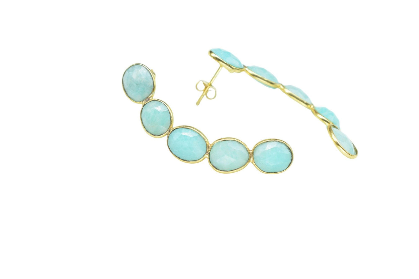 Natural Amazonite Earring/Gemstone Earring/Bridal Jewelry Earring/Women Earring/Handmade Earring/Bridesmaid earring/Women Earring/Gift