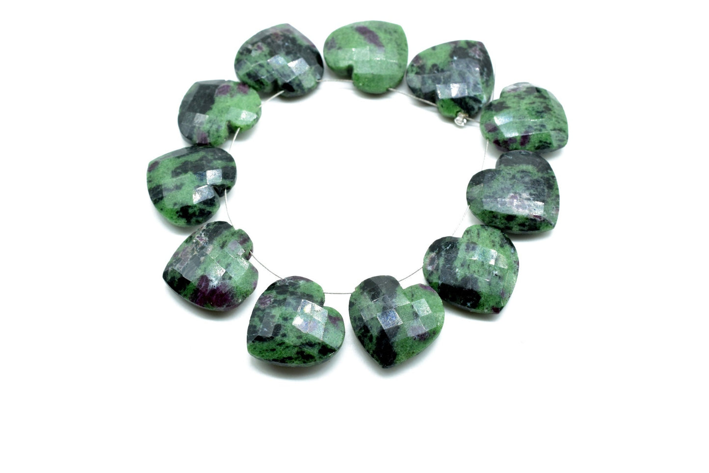Natural Ruby Zoisite 20mm heart shape carved Briolettes,,Gemstone Briolettes,Ruby Zoisite Carved Briolettes,Ruby Zoisite Carved  Briolette