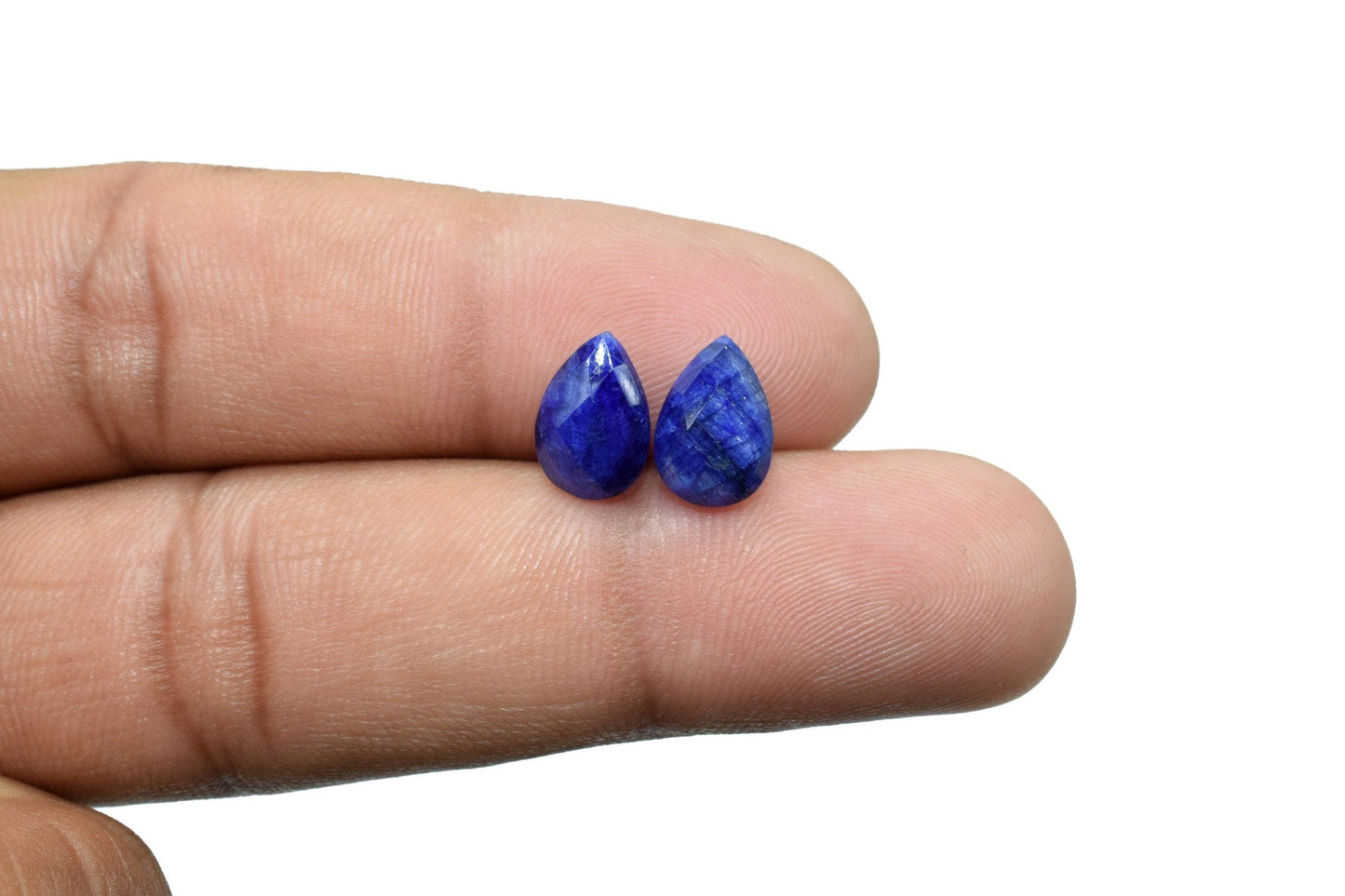 Blue Sapphire Faceted 7x10mm Pear Shape Beads,Blue Sapphire Pear Shape Briolettes,Blue Sapphire Teardrop,Pear Shape Briolettes,Sapphire bead