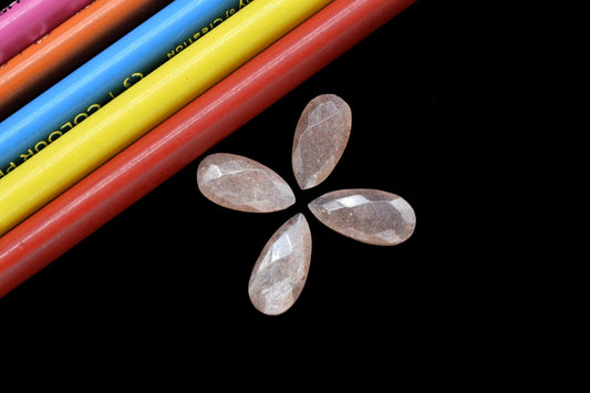 pink strawberry 8x16mm Faceted Pear Shape Briolettes,pink strawberry Teardrop Beads,Semi-Precious Gemstones Beads,Calibrated Pear Bead,pear