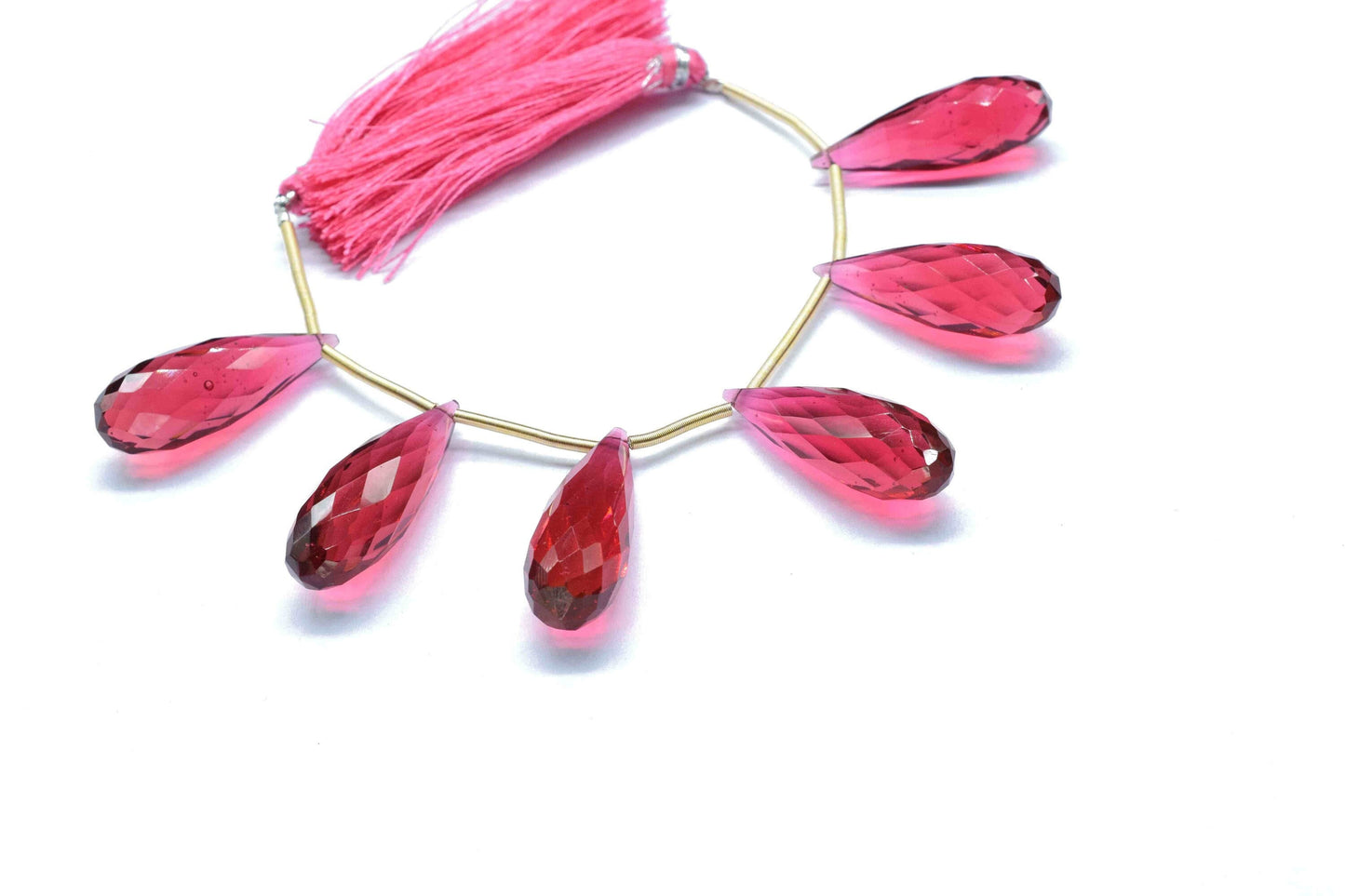 Pink Tourmaline Long Drop 10x30mm Briolettes,Pink Tourmaline Gemstone Briolette, Teardrop Briolettes, Jewelry Supplies,Top Quality Briolette