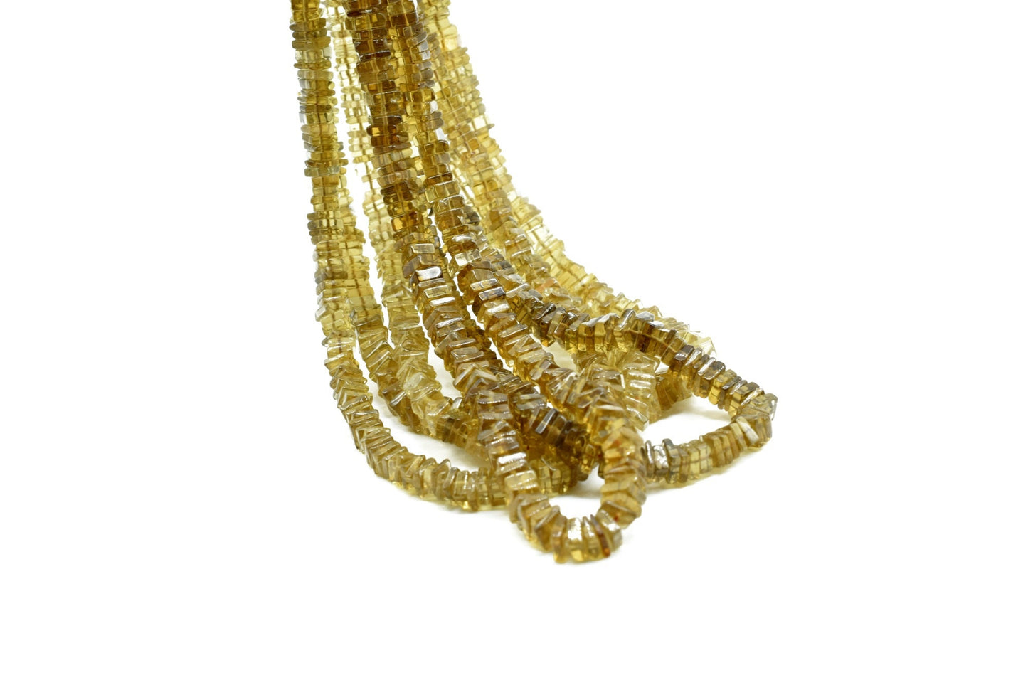 Natural Bear Quartz Heishi Square Shape Beads,4to 6 mm |Bear Quartz Beads |Smooth Bear Quartz Heishi Beads |Jewelry Making Supply, Heishi