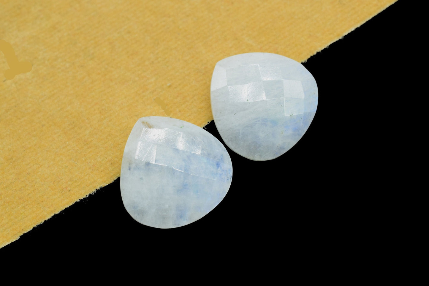 Rainbow Moonstone 20mm Faceted Heart Shape Beads,Moonstone Briolettes,Moonstone Heart Shape Briolettes,Moonstone Jewelry Bead,Moonstone bead