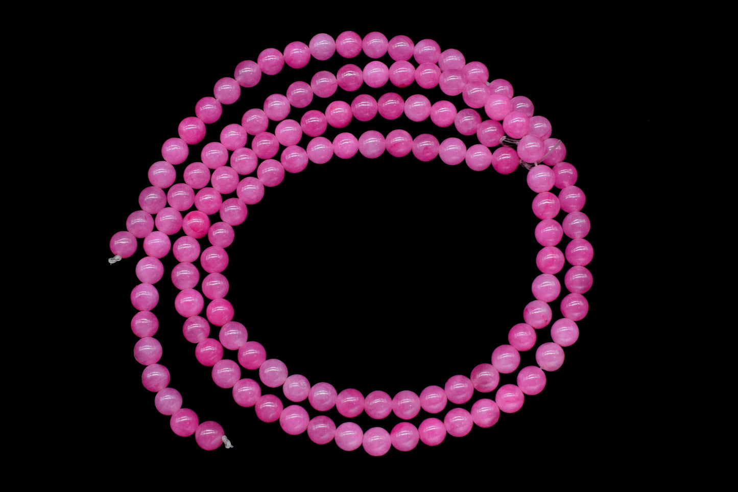 Hot Pink Quartz Smooth Beads,Pink Chalcedony Smooth Beads,Chalcedony Roundells,Handmade Jewelry,AAA Fuchsia Beads Jewelry Making Craft,Gift