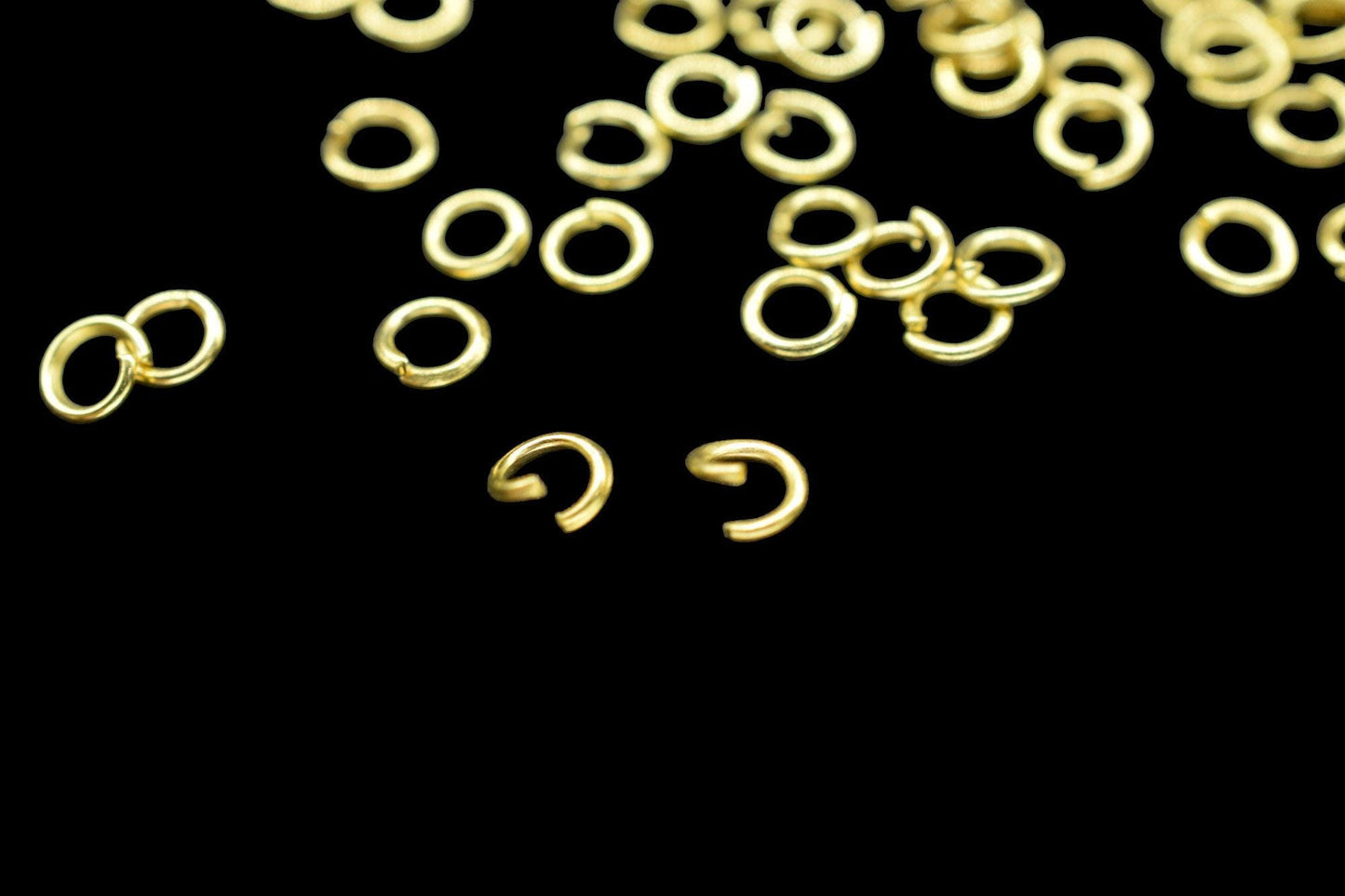 4mm Gold Plated Open Jump Rings, Snap Close Rings for Jewelry Making, Gauge Locking Jump Rings, DIY Jewelry Findings Supplies,