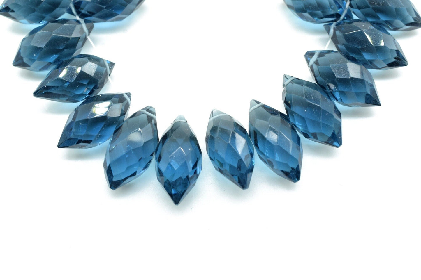 Natural Kyanite 7x14mm dew drope faceted beads,Kyanite Briolettes,AAA Quality Drops,Kyanite Dew Drop,Faceted Dew Drop,Dew Drop Briolettes