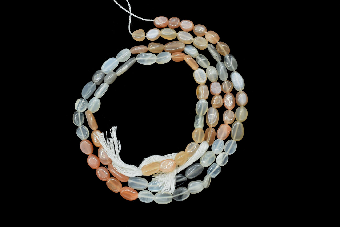 Natural gemstone nuggets,Peach Moonstone Smooth Beads, Peach Moonstone Plain Nuggets Beads,6x7mm to 6x10mm Moonstone Nuggets,Gift