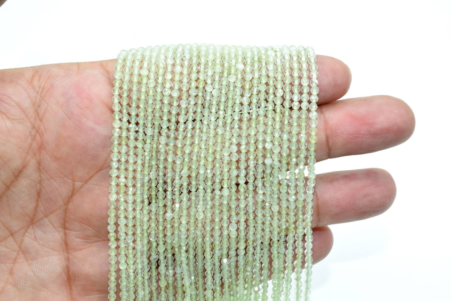 Prehnite AAA Faceted beads,Green Gemstone beads,Rondelle Beads,Super Fine Quality beads,Semi Precious Beads,Bracelet Necklace Material