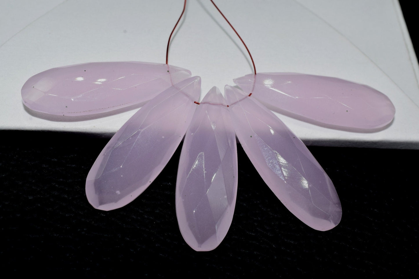 Natural Pink Chalcedony Long drop 10x30mm Briolettes,Side drilled Briolette,Tear Drop Briolettes,jewelry supplies,Top Quality Briolette,